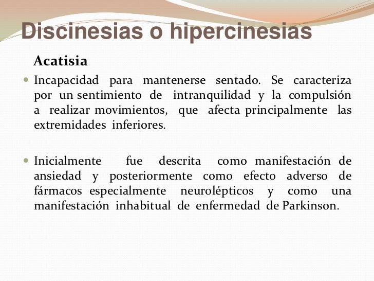 acatisia definicion
